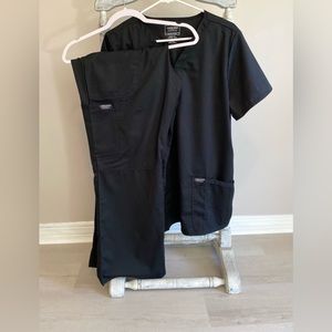 Women’s Cherokee Black scrub set.